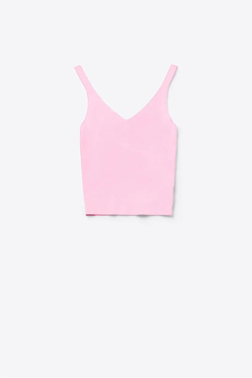 Comfy Ribbed knitted Tank Top in pink - PINK / ONE - Sweaters