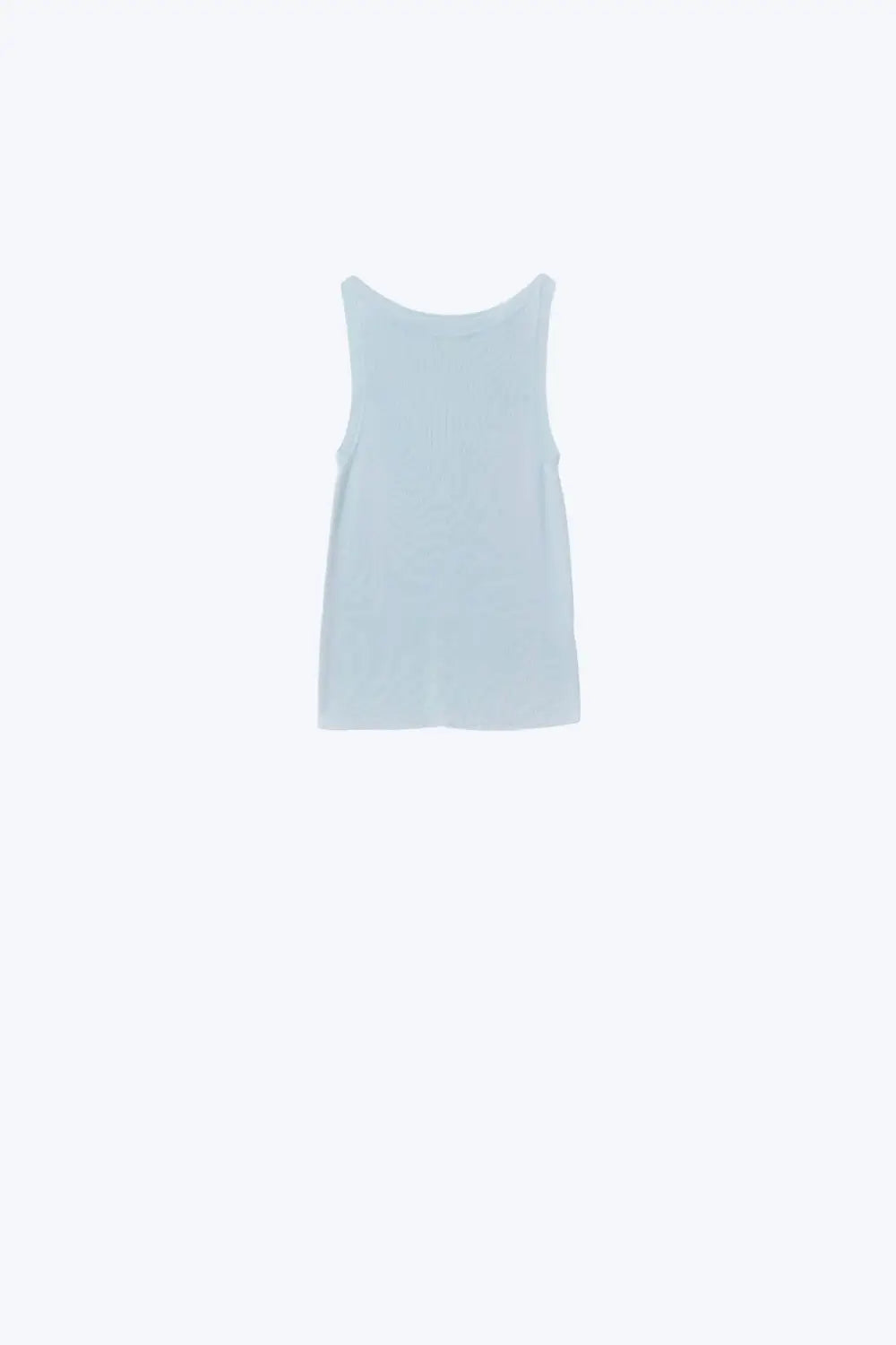 Boat Neck Comfy Ribbed Top in Baby Blue - BLUE / ONE - Tops