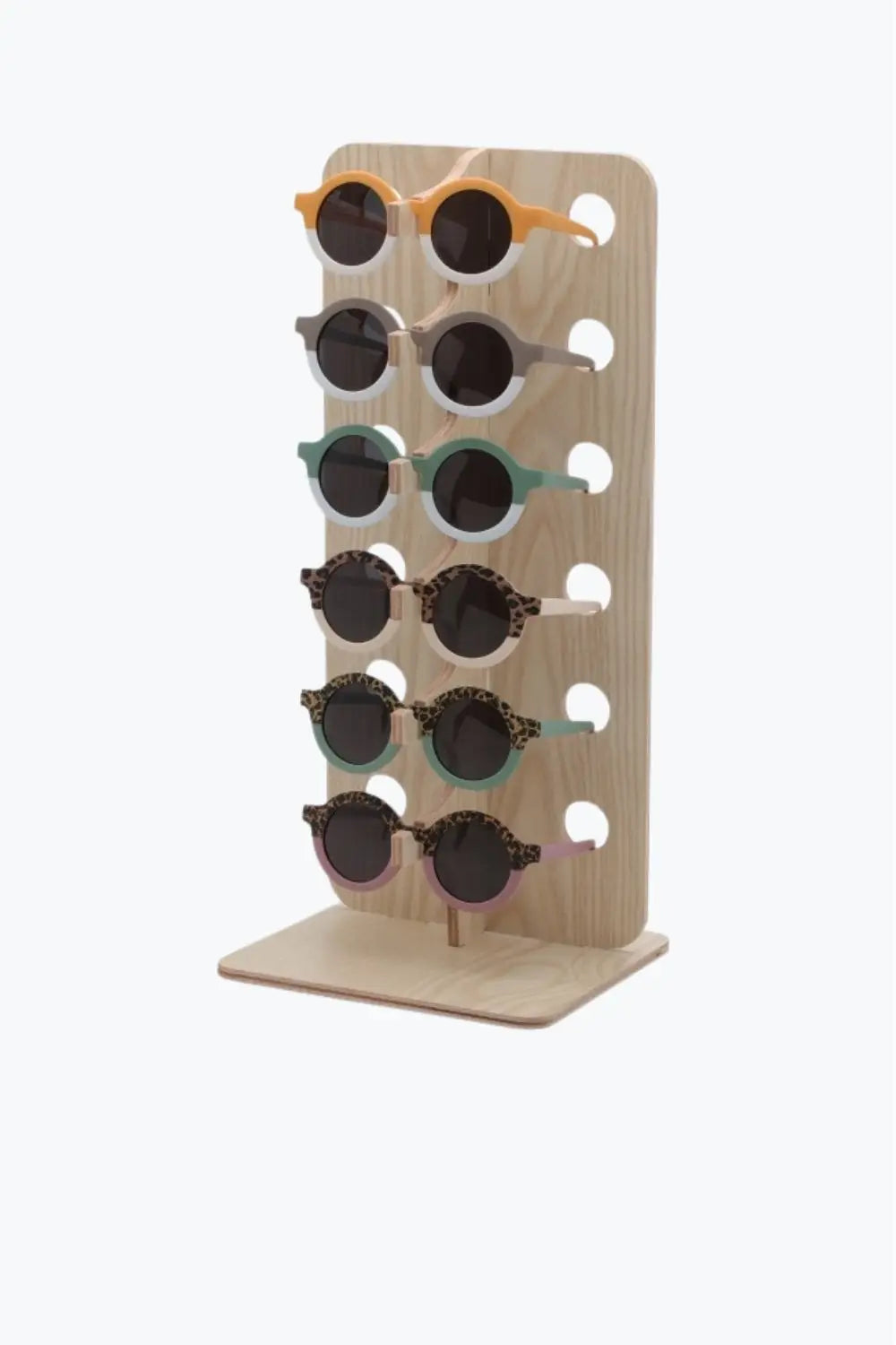 6 slot Sunglasses Display Stand - BEIGE / ONE - Sunglasses