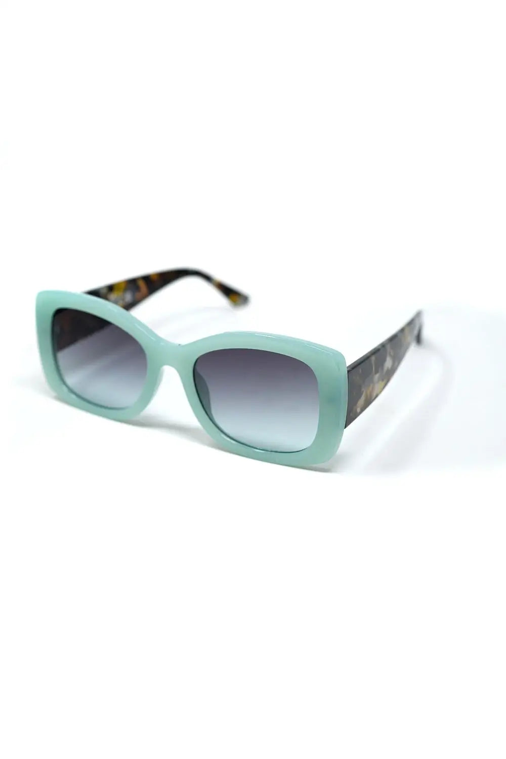 Mint Green Oversized Oval Sunglasses in Acetate - GREEN / ONE - Sunglasses