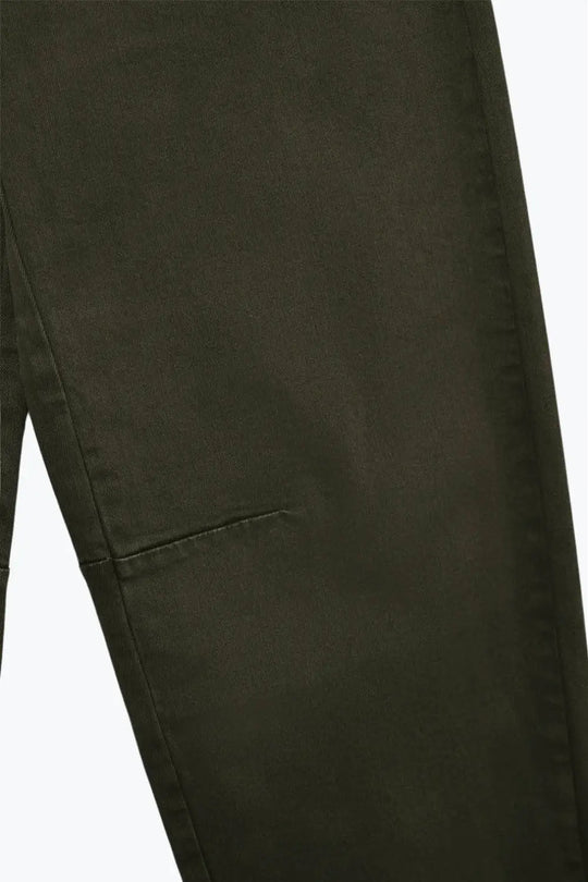 Comfortable stretch jeans with barrel leg in dark green - Colored Jeans