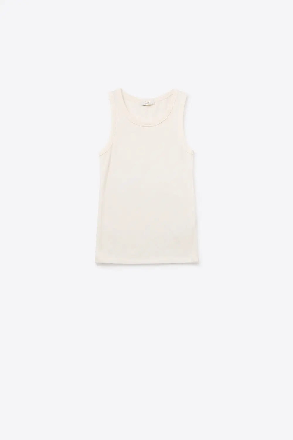 Super Soft Knitted Basic Tank in Cream - Tops