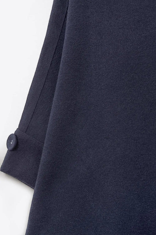 Navy Knitted Sweater with Button Details - NAVY / ONE - Sweaters
