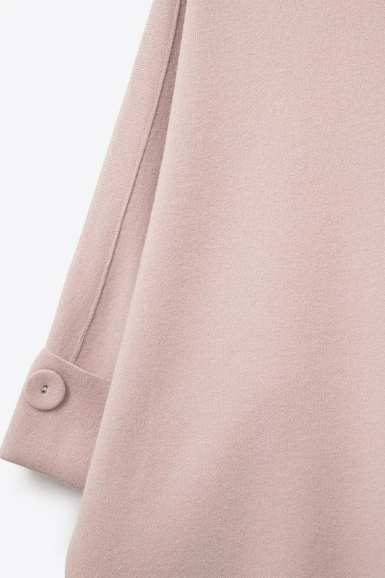 Pink Knitted Sweater with Button Details - PINK / ONE - Sweaters