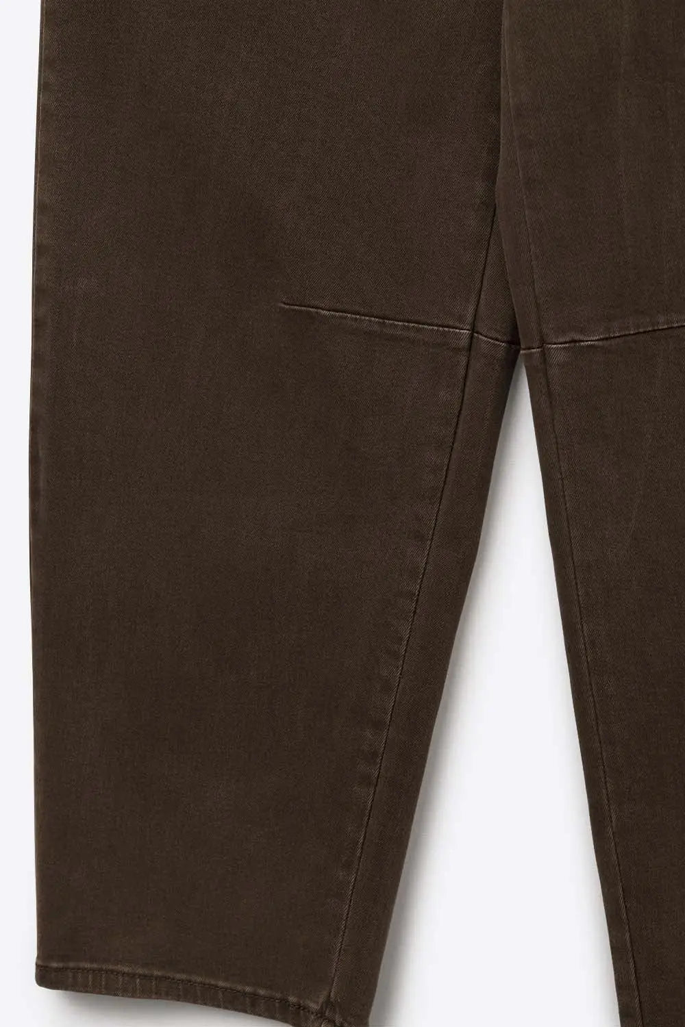 Comfortable stretch jeans with barrel leg in brown - Colored Jeans