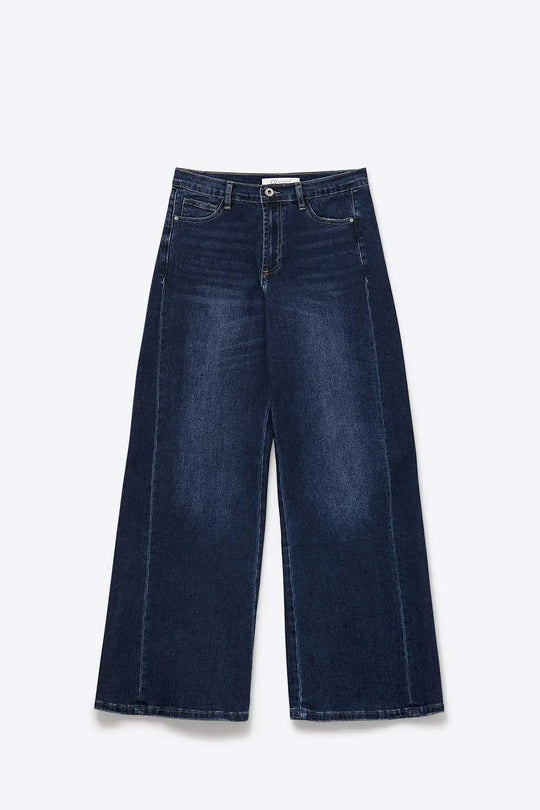 Extra Wide Leg Jeans in Dark Wash
