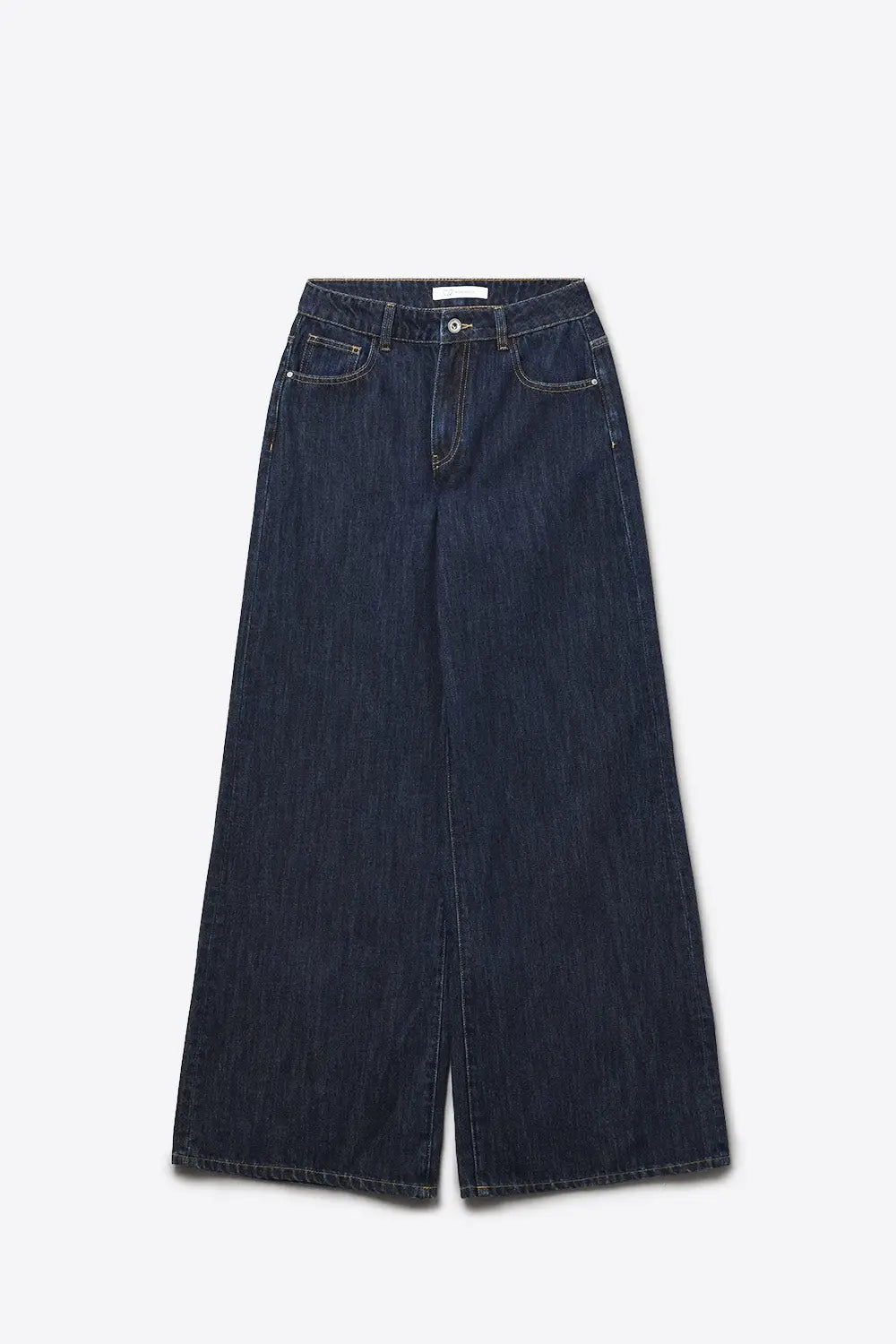 Trendy Dark wash Blue Jeans in extra wide leg