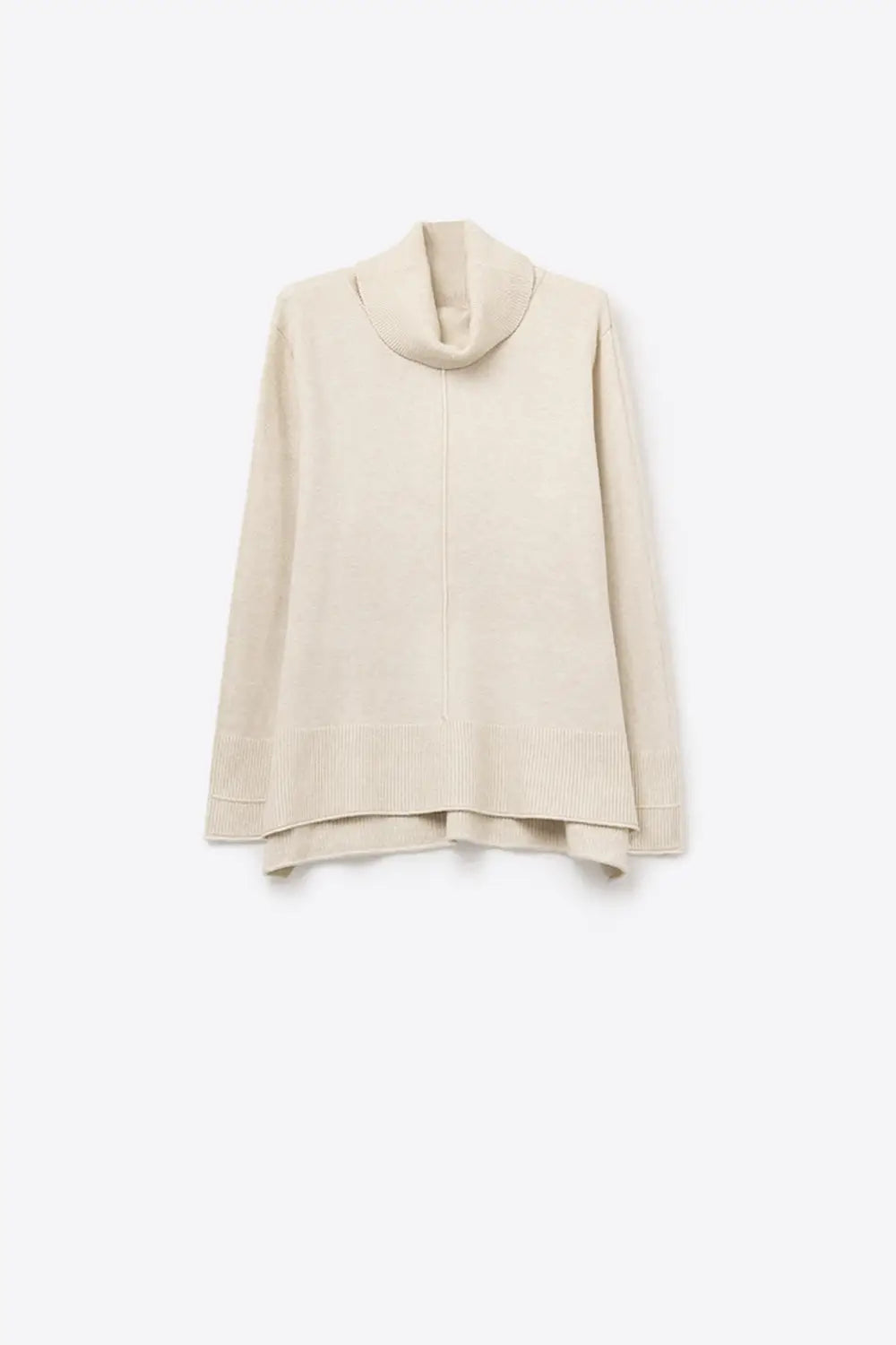 Oversized Roll Neck Sweater in beige - BEIGE / ONE - Sweaters