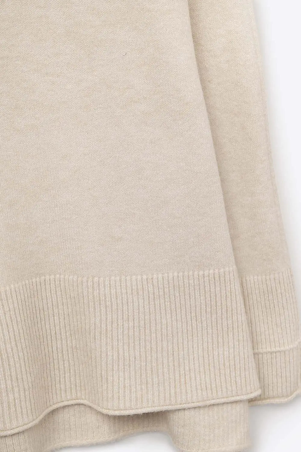 Oversized Roll Neck Sweater in beige - BEIGE / ONE - Sweaters