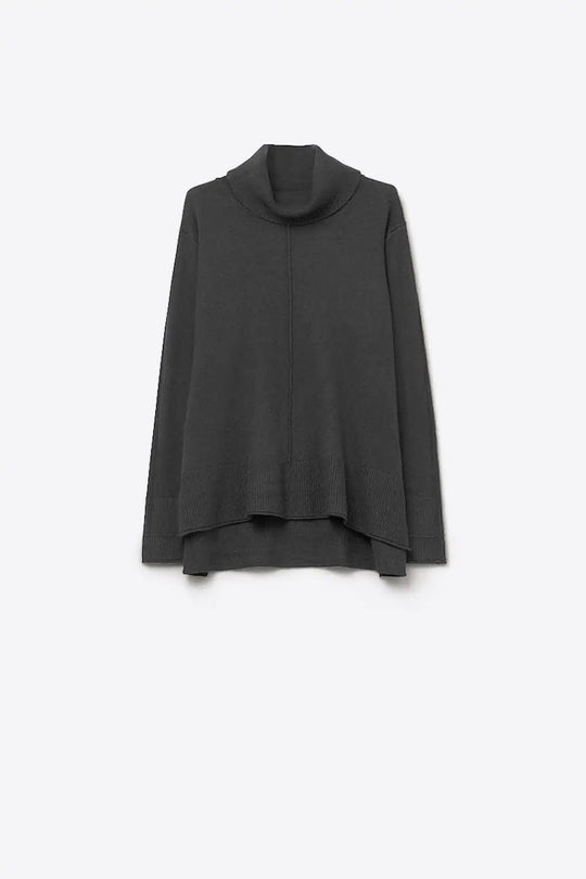 Oversized Roll Neck Sweater in black - GRAY / ONE - Sweaters