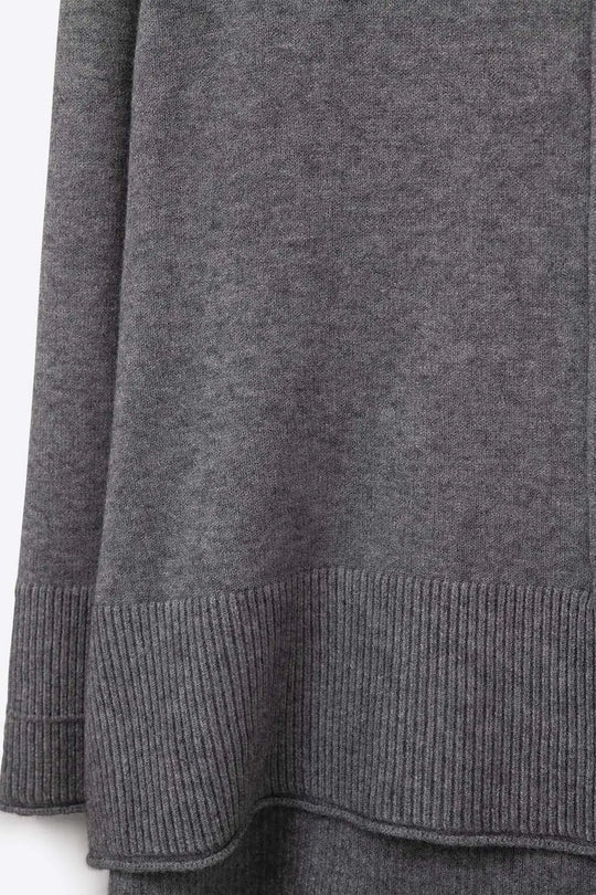 Oversized Roll Neck Sweater in Gray - GRAY / ONE - Sweaters