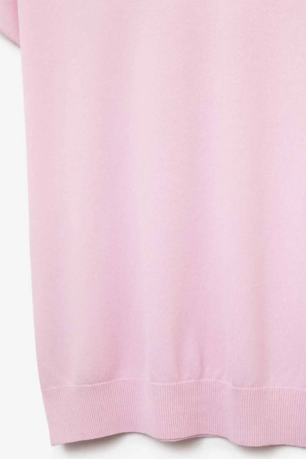 Relaxed baby pink boatneck sweater with dropped sleeves - PINK / ONE - Sweaters