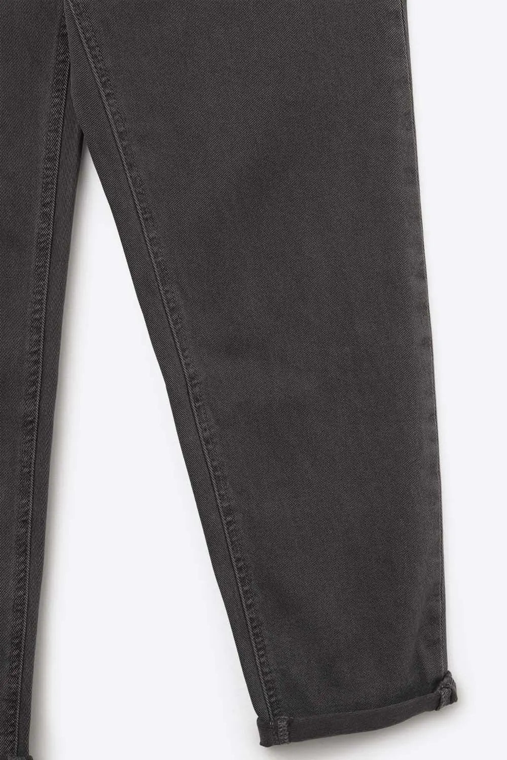 Cotton mid rise slouchy jeans in Dark Gray - Colored Jeans