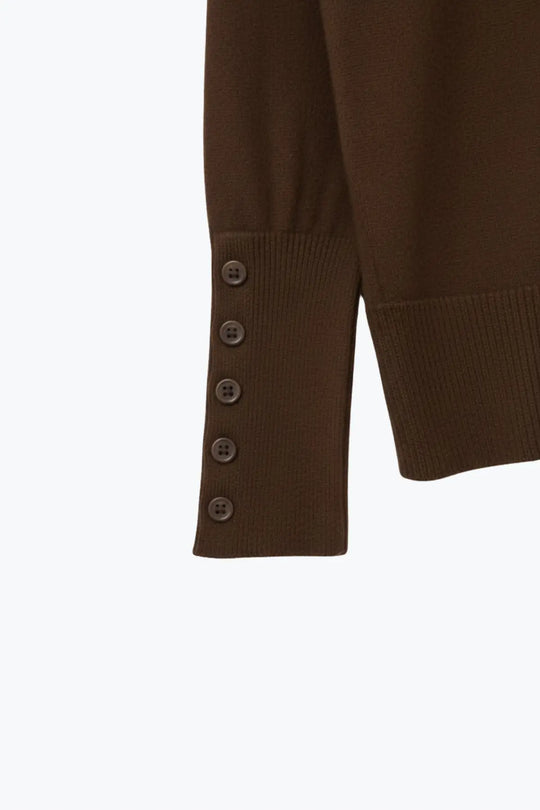 Oversized Roll Neck Sweater in brown - BROWN / ONE - Sweaters