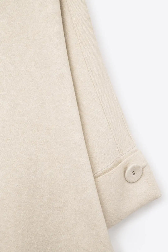 Cream Knitted Sweater with Button Details - CREAM / ONE - Sweaters