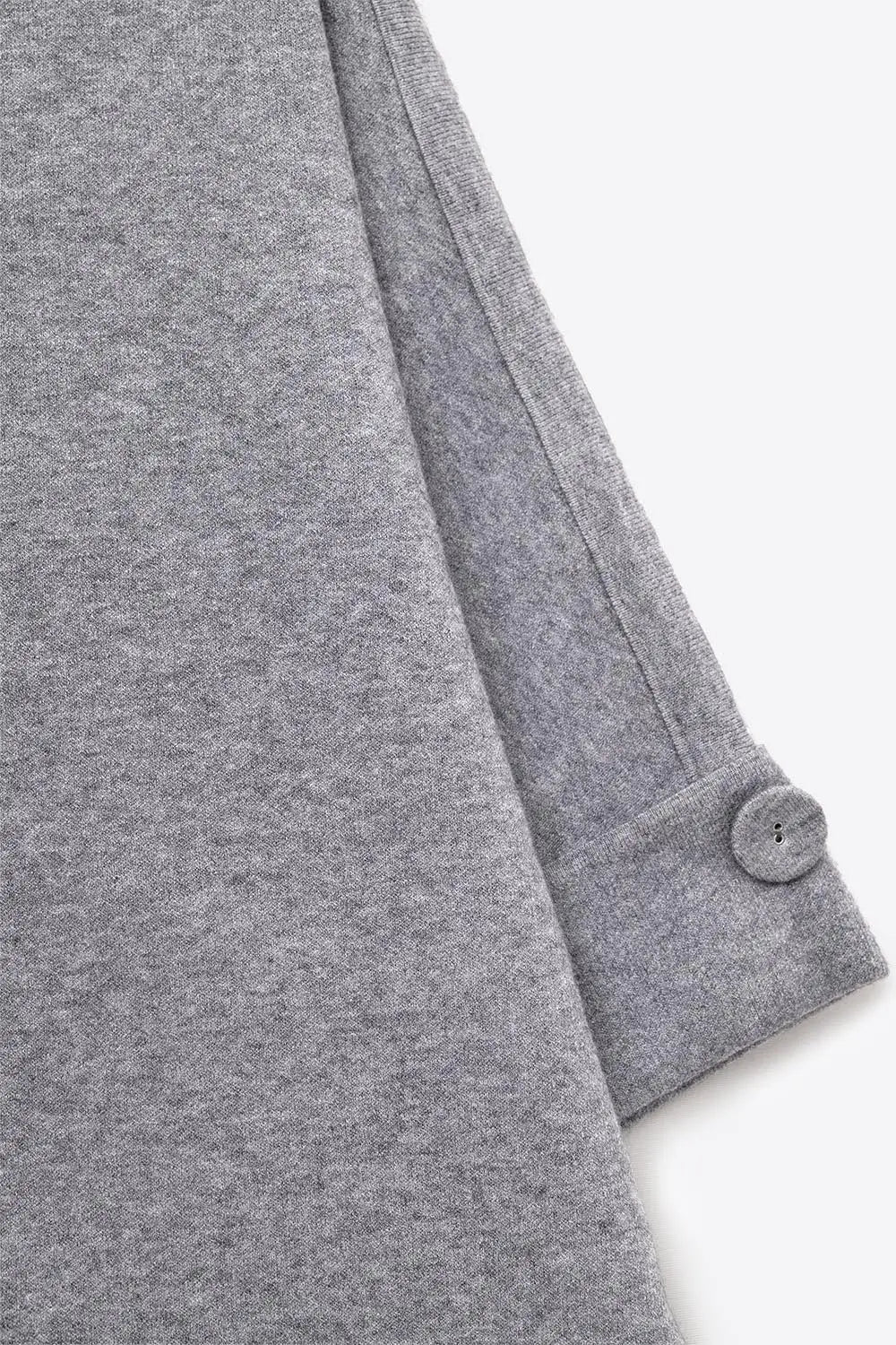 Gray Knitted Sweater with Button Details - GRAY / ONE - Sweaters