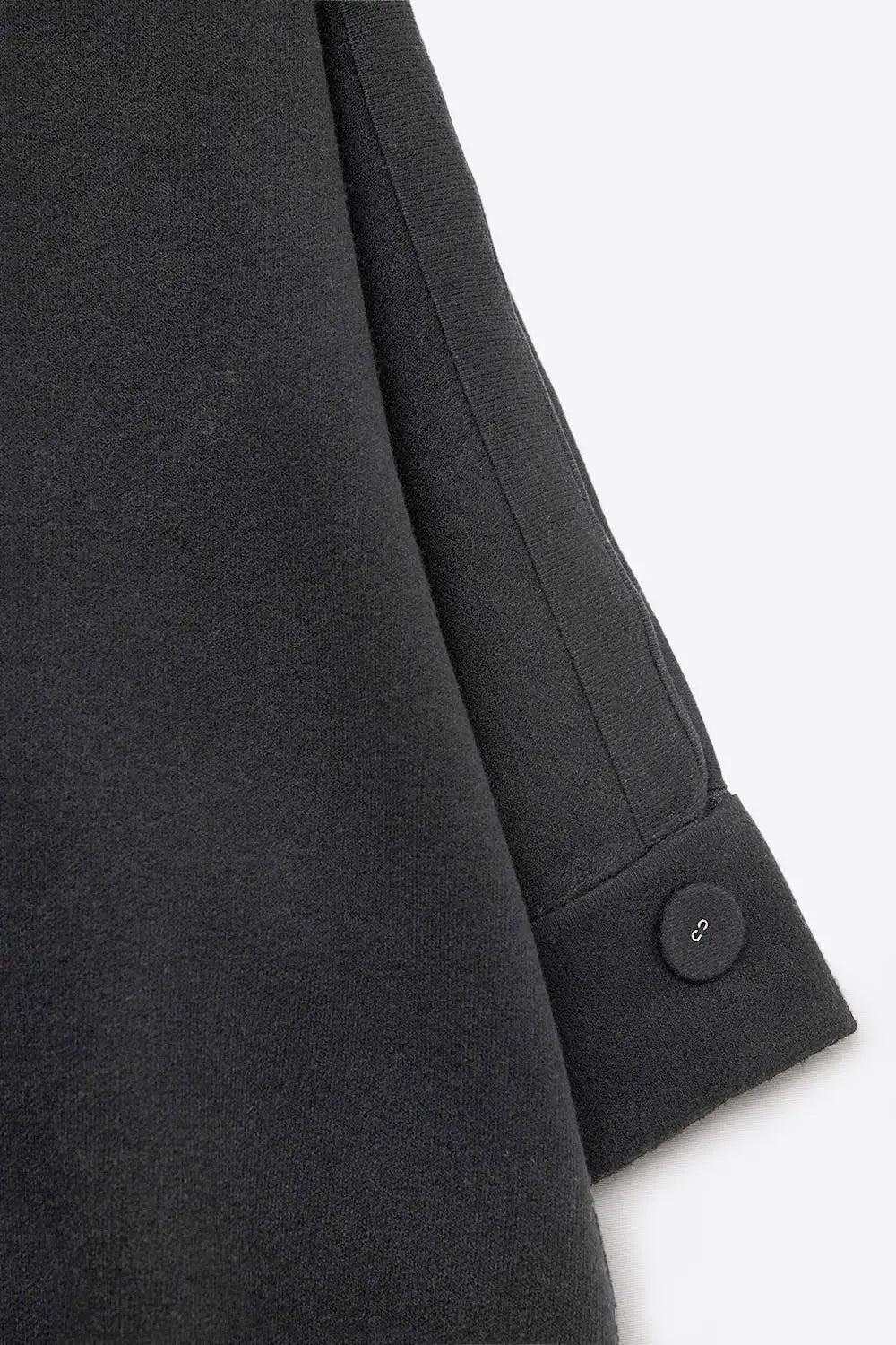 Black Knitted Sweater with sleeves Button Details - BLACK / ONE - Sweaters
