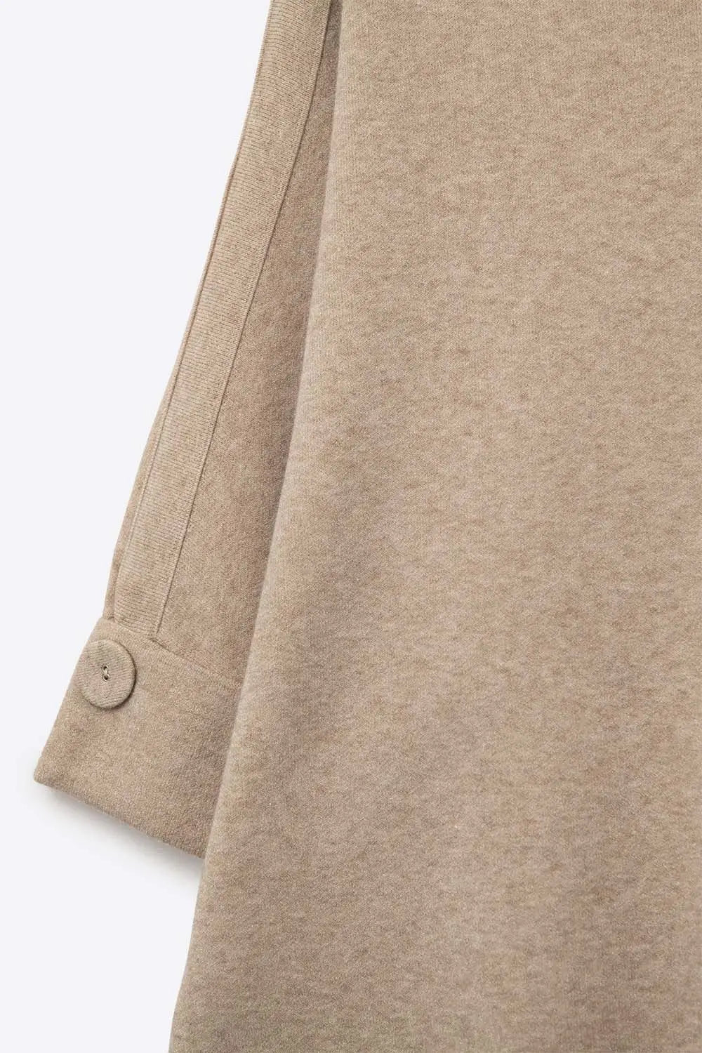 Camel Knitted Sweater with Button Details - BEIGE / ONE - Sweaters