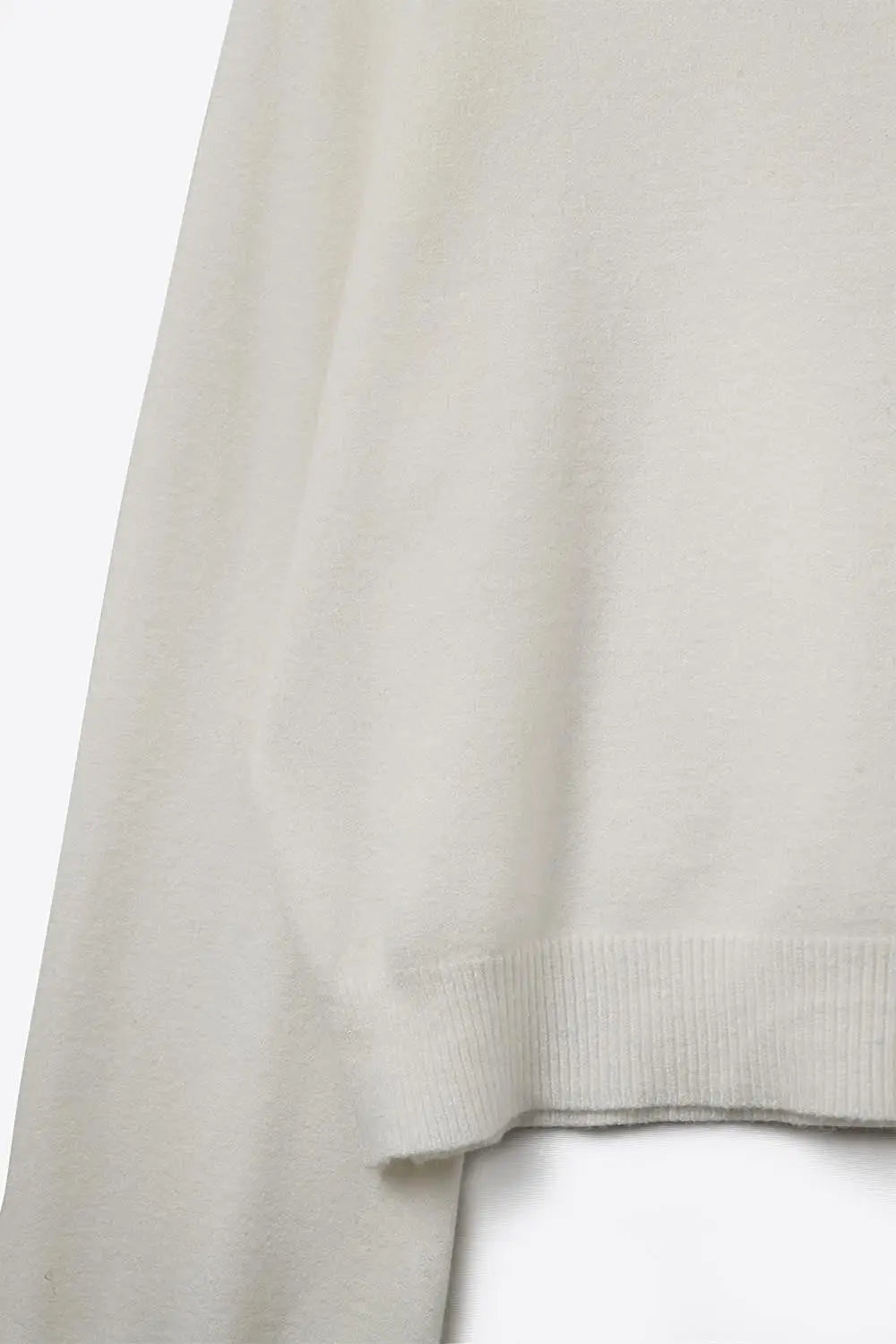 relaxed style white jumper with balloon sleeves - CREAM / ONE - Sweaters