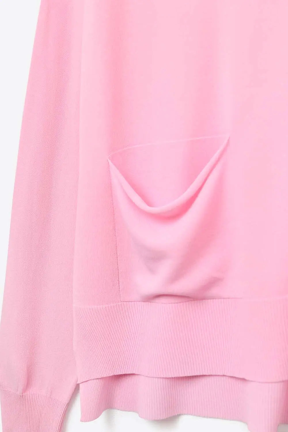 Fine Knit Cardigan with Front Pockets in pink - PINK / ONE - Cardigans