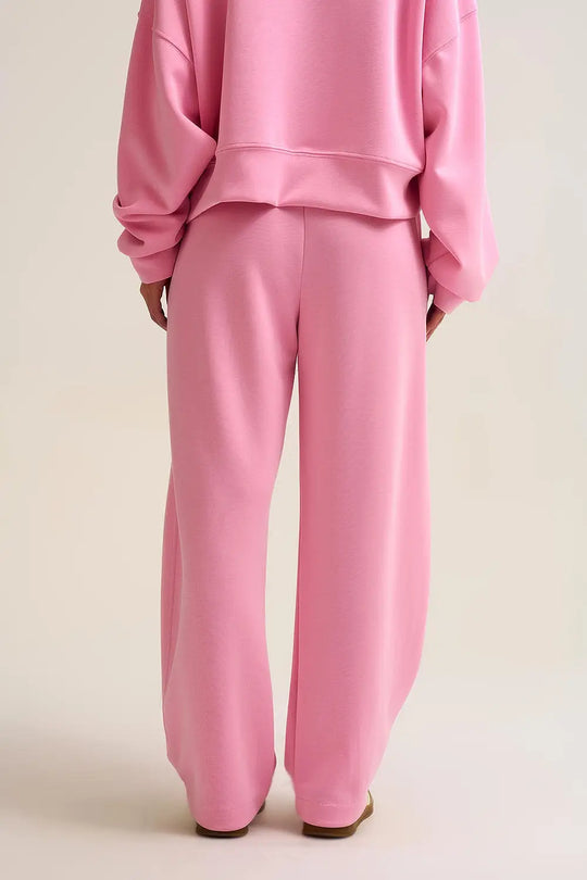 Super-Soft Knit Jogger Pants in pink with Drawstring Waist - PINK / ONE - Pants