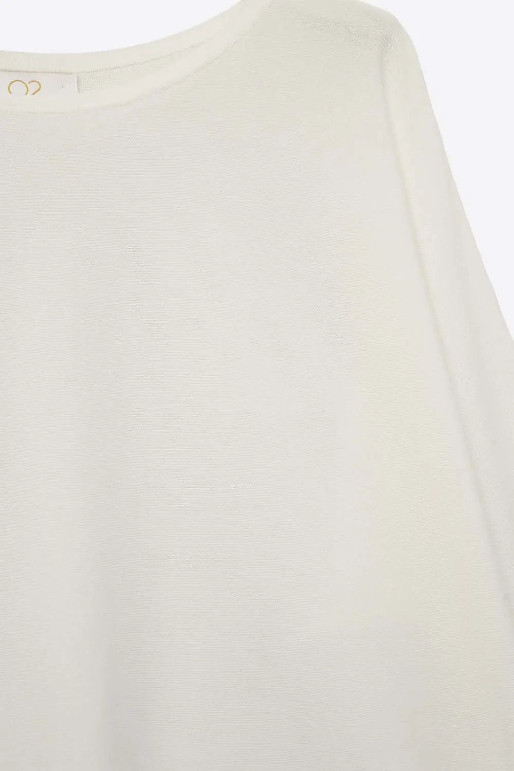Oversized Sweater in White with Elbow-Length Sleeves - WHITE / ONE - Sweaters