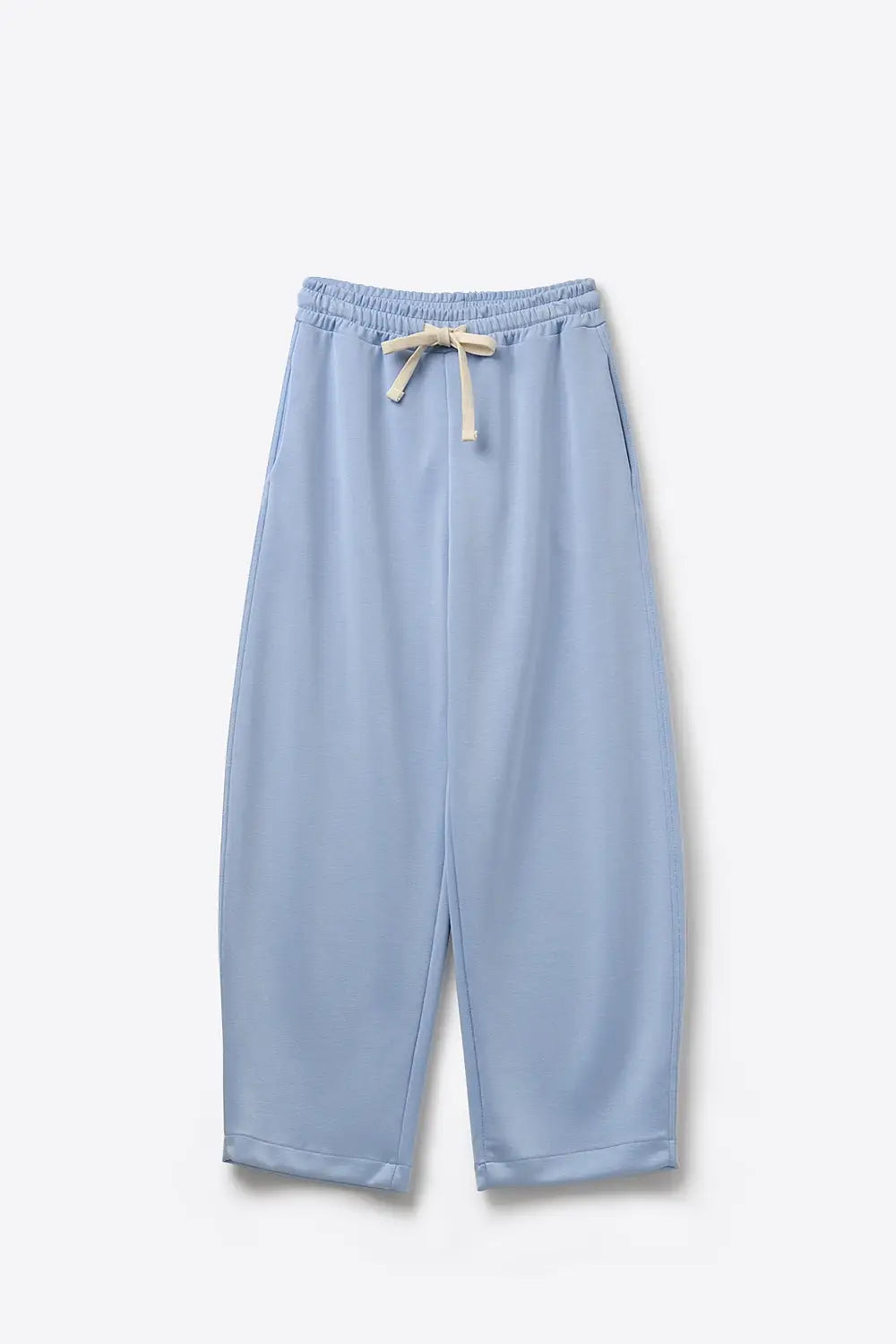 Super-Soft Knit Jogger Pants in blue with Drawstring Waist - BLUE / ONE - Pants