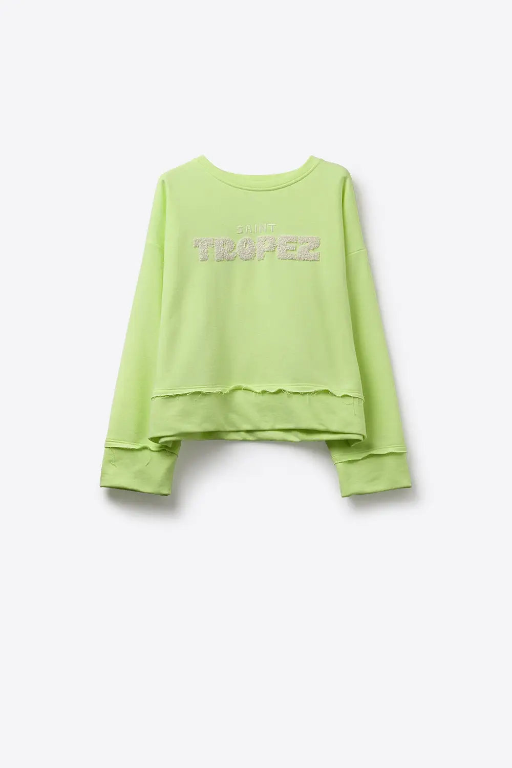 Saint Tropez Embroidered mint green Sweatshirt - GREEN / ONE - Sweaters