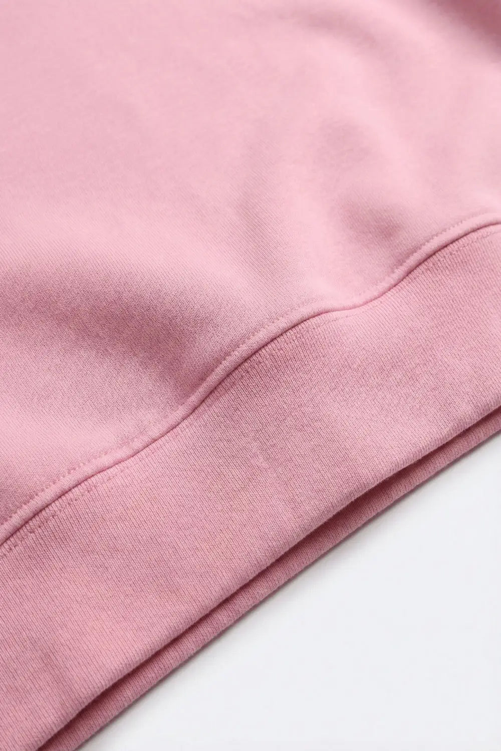 Crew Neck Dropped Shoulder Basic Sweatshirt in Pink - PINK / ONE - Sweaters