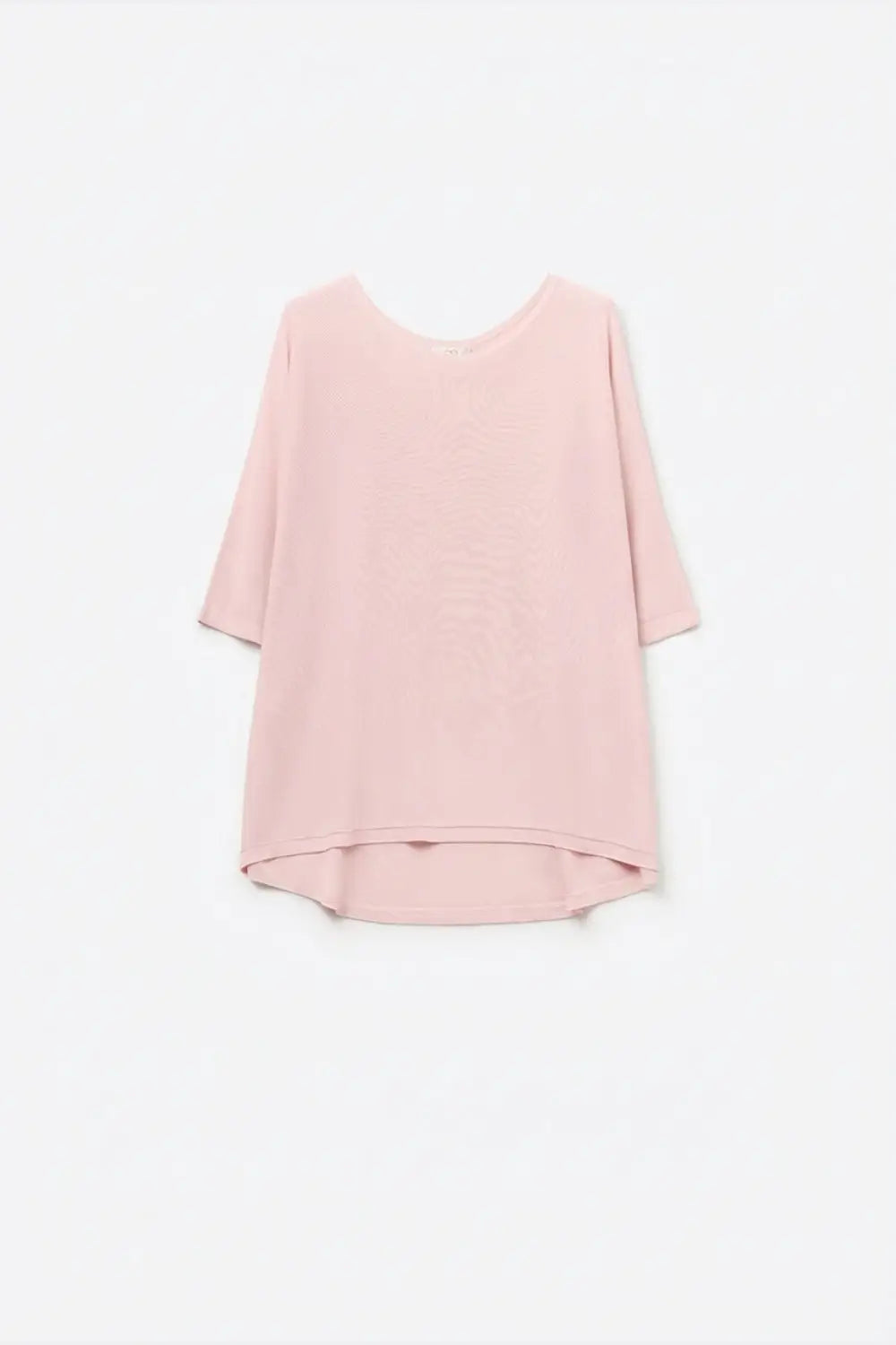 Oversized sweater in Pink with Elbow-Length Sleeves - PINK / ONE - Sweaters