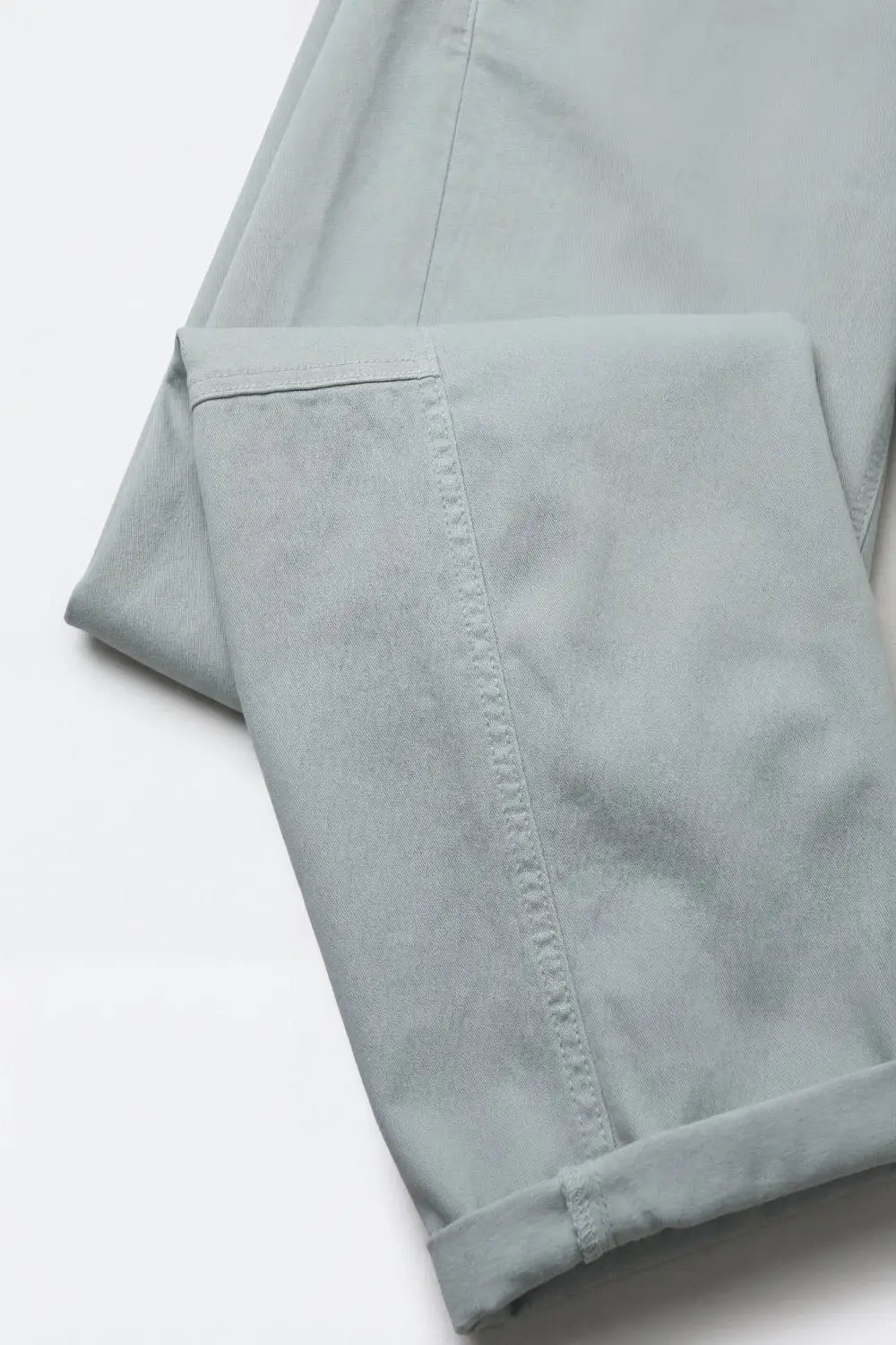 Light Blue Wide-Leg lightweight Cotton Pants in Barrel Style - Colored Jeans