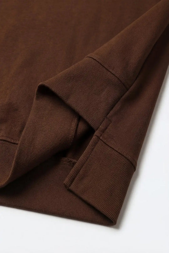 Brown Graphic number 58 sweatshirt with Short Sleeve Relaxed fit - BROWN / ONE - Sweaters