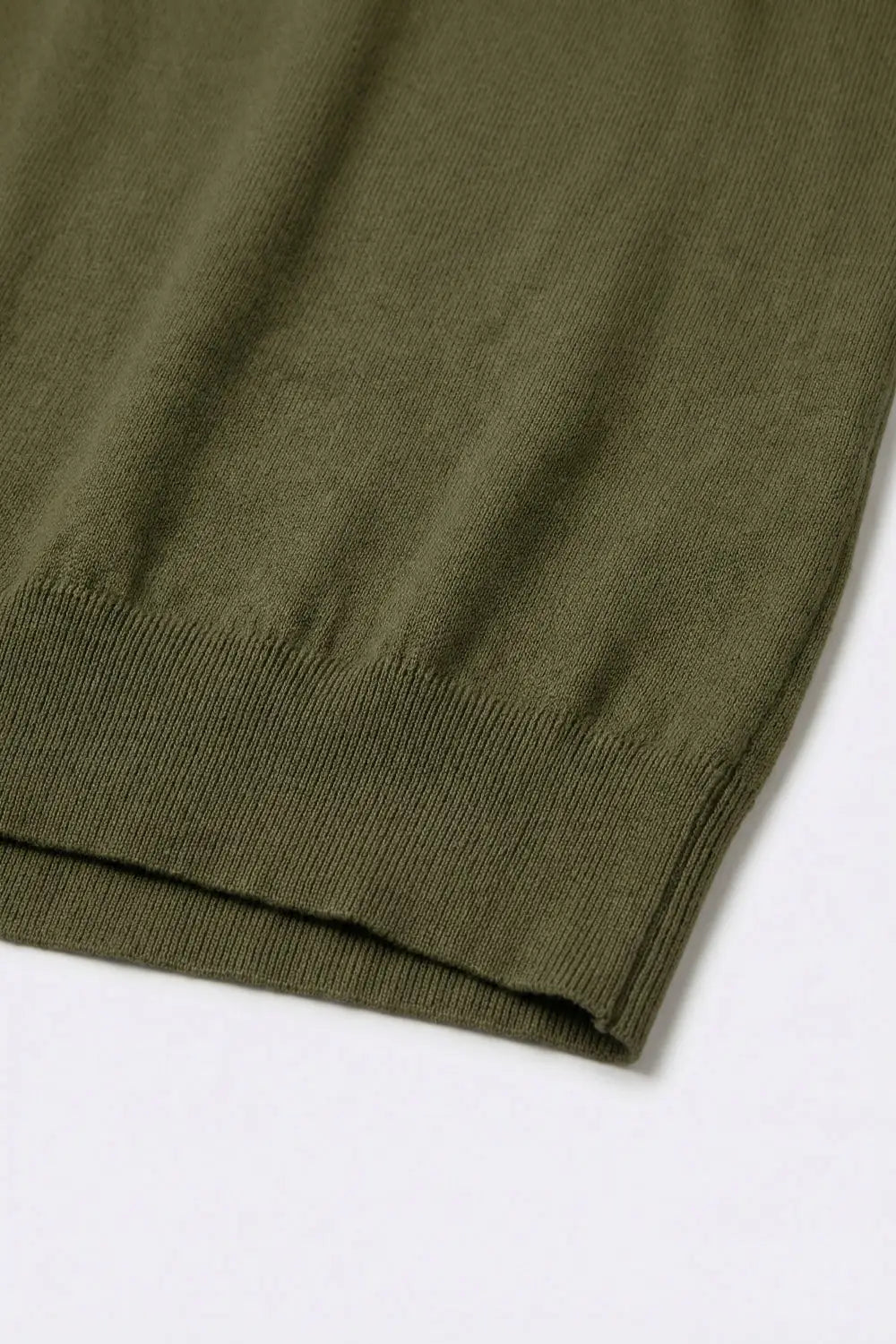 Relaxed khaki boatneck sweater with dropped sleeves - GREEN / ONE - Sweaters