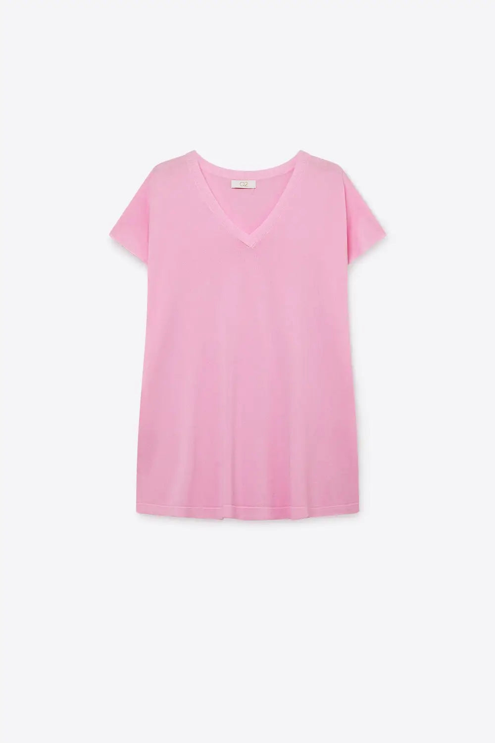 Pink V-Neck Relaxed Fit Knit sweater - PINK / ONE - Tops