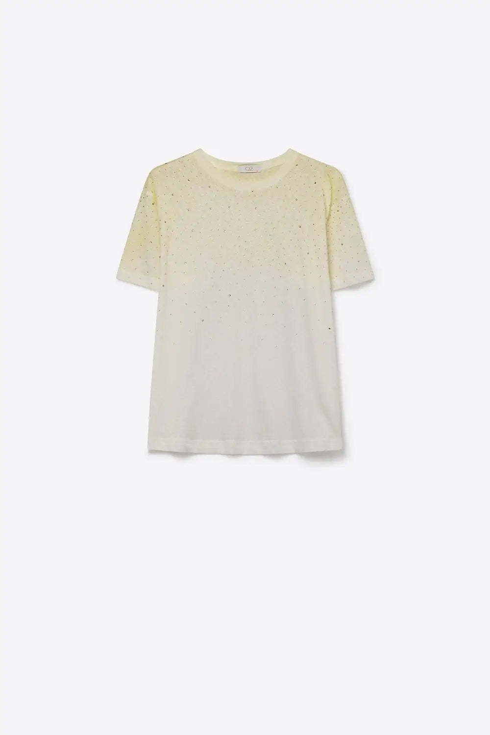 Yellow Gradient Speckled Short Sleeve Tee - T-Shirts