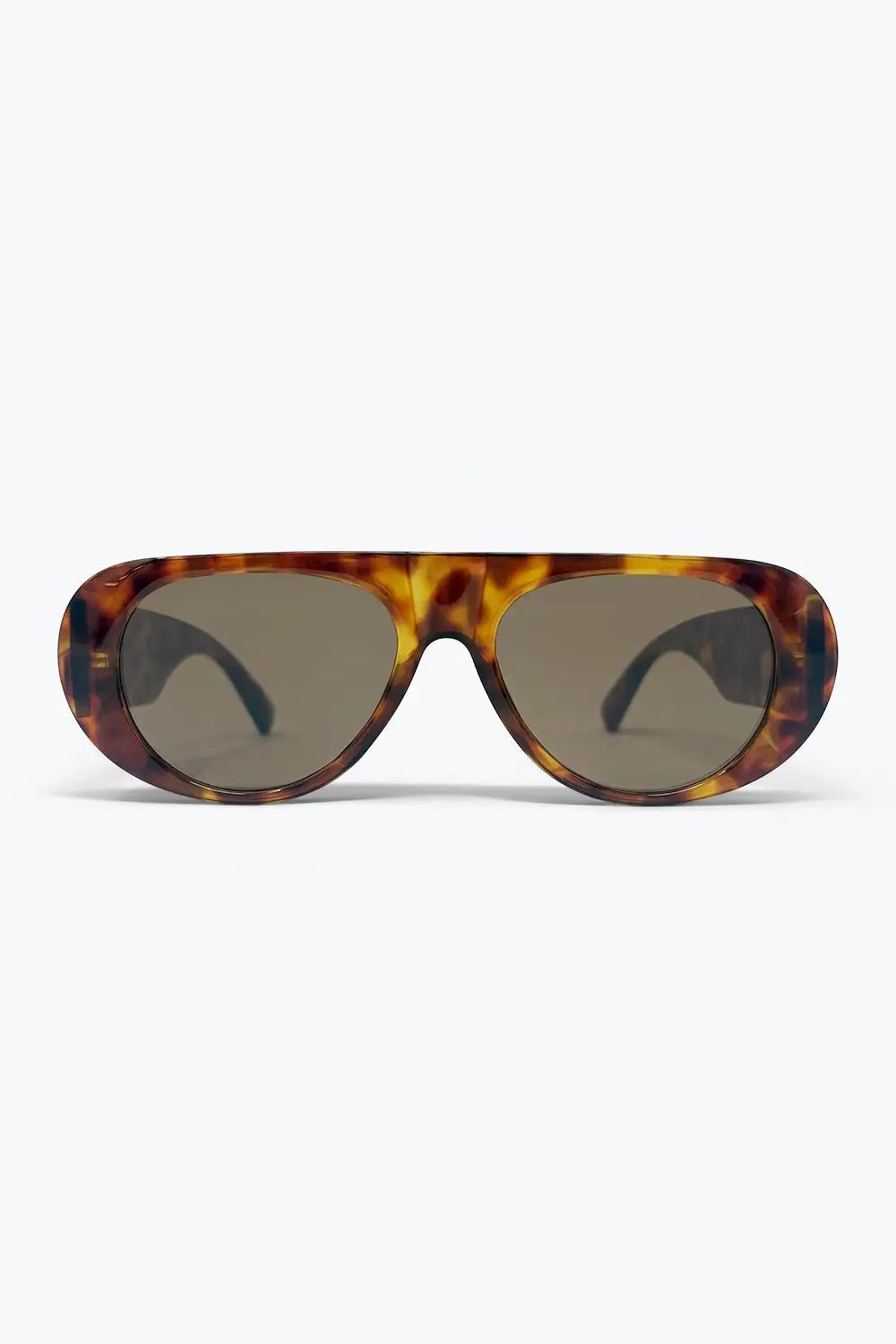 Tortoise Brown Oversized Frame Sunglasses for Women - BROWN / ONE - Sunglasses