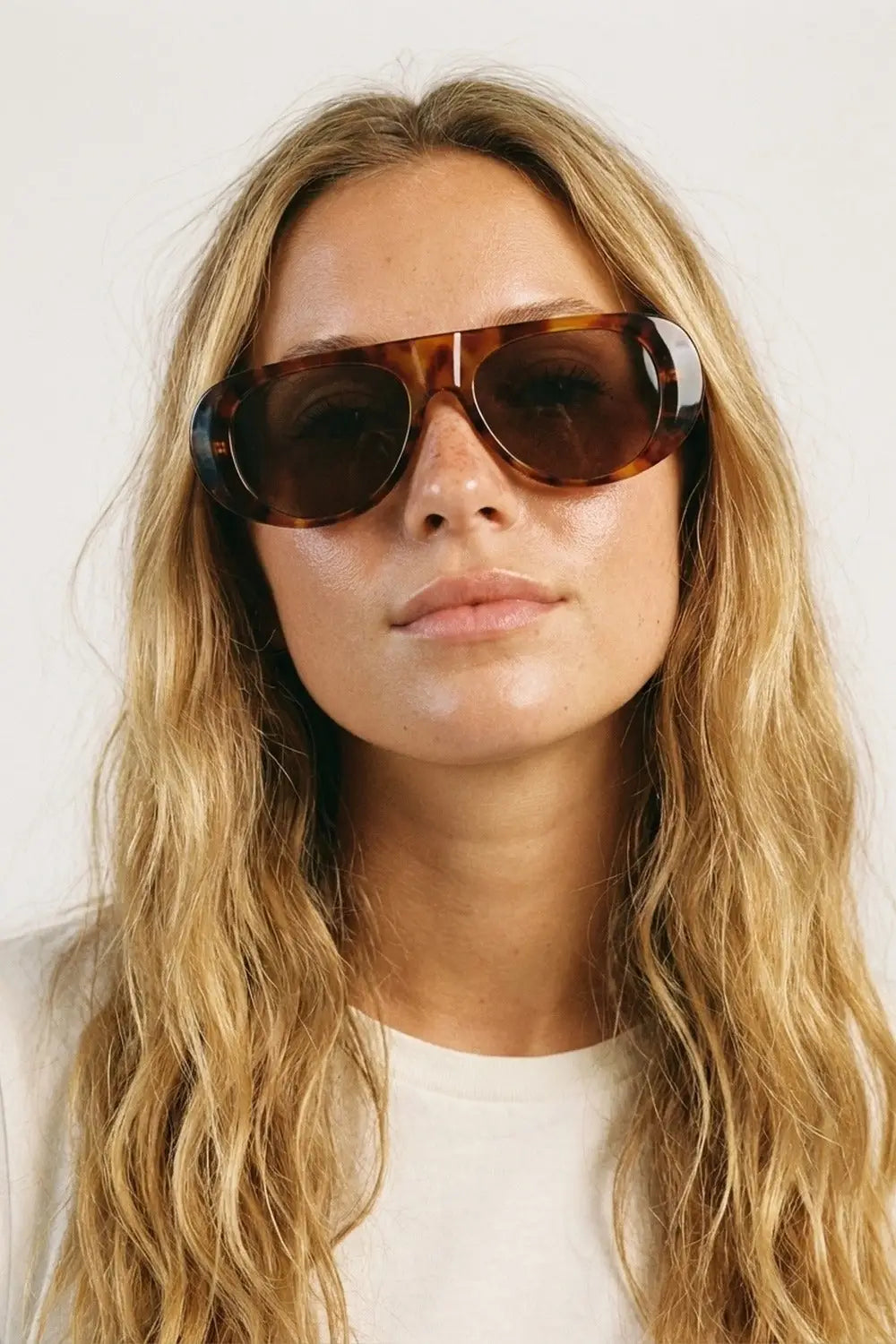 Tortoise Brown Oversized Frame Sunglasses for Women - BROWN / ONE - Sunglasses