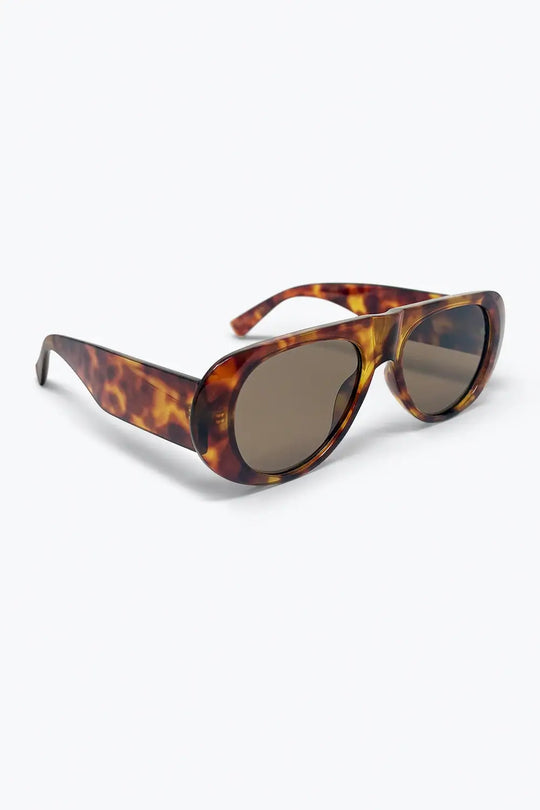 Tortoise Brown Oversized Frame Sunglasses for Women - BROWN / ONE - Sunglasses