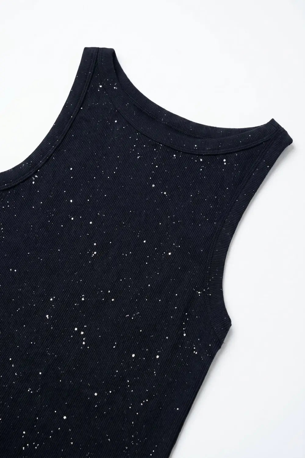 Navy Speckled fine Knit boat Neck Top - NAVY / ONE - Tops