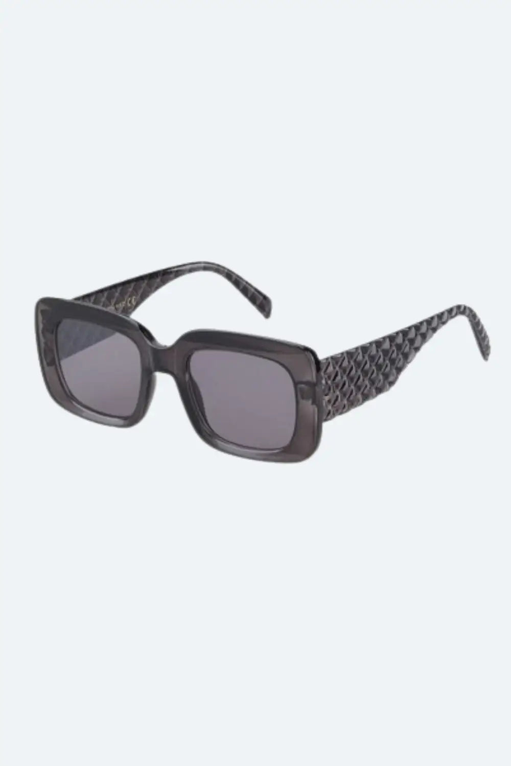 Oversized Rectangular Sunglasses in vintage in grey - GRAY / ONE - Sunglasses