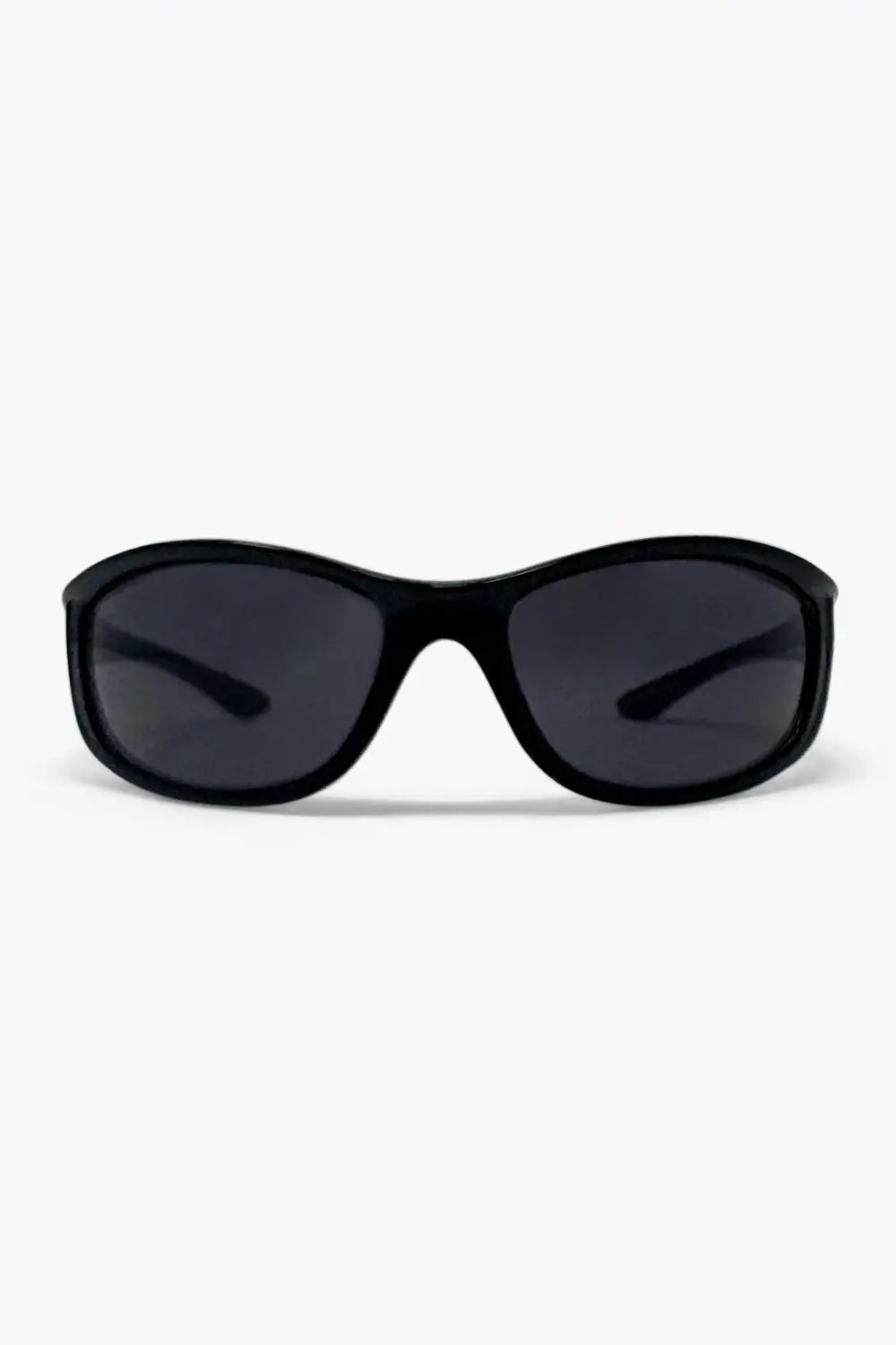 Black Glossy Frame Oval Lens UV Protection Sunglasses - BLACK / ONE - Sunglasses