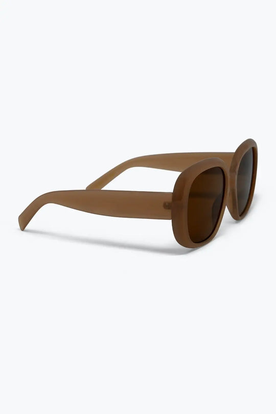 Brown Oversized Square Frame Chunky Sunglasses - PINK / ONE - Sunglasses