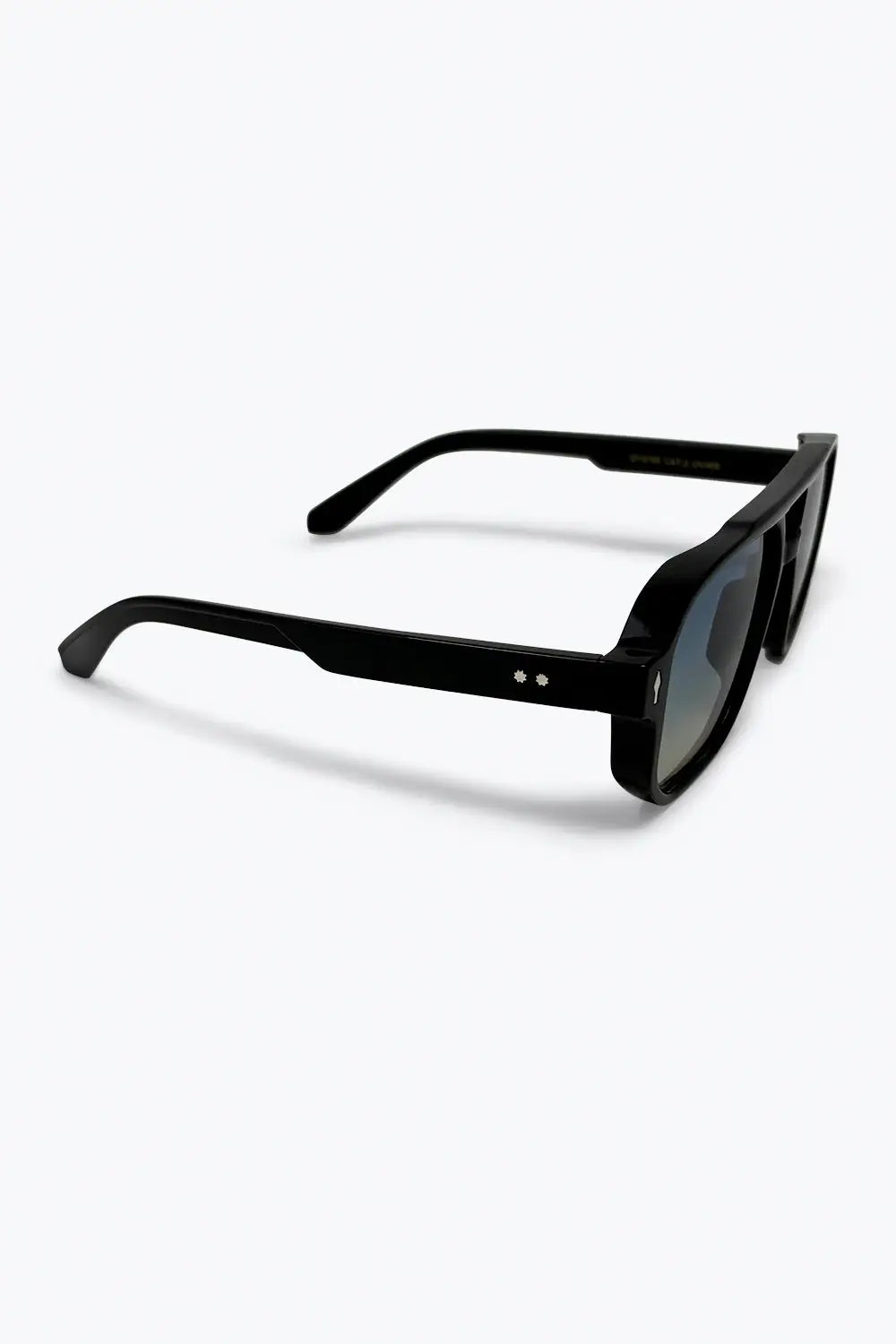 Black Gradient Lens Oversize Square Frame Sunglasses - BLACK / ONE - Sunglasses