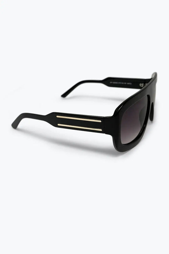 Black Oversize Square Frame Gradient Lens Sunglasses - BLACK / ONE - Sunglasses