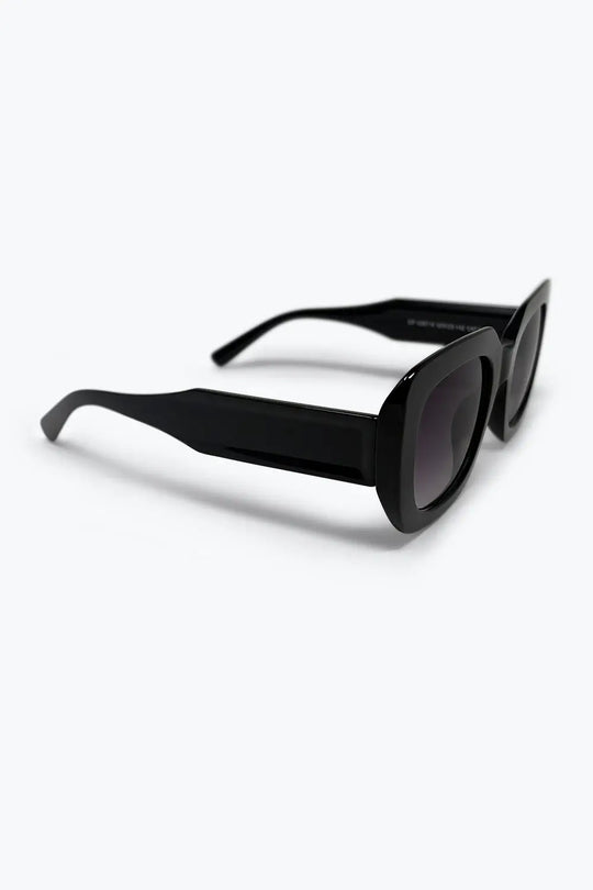 Black Chunky Square Frame Gradient Oversize Sunglasses - PURPLE / ONE - Sunglasses