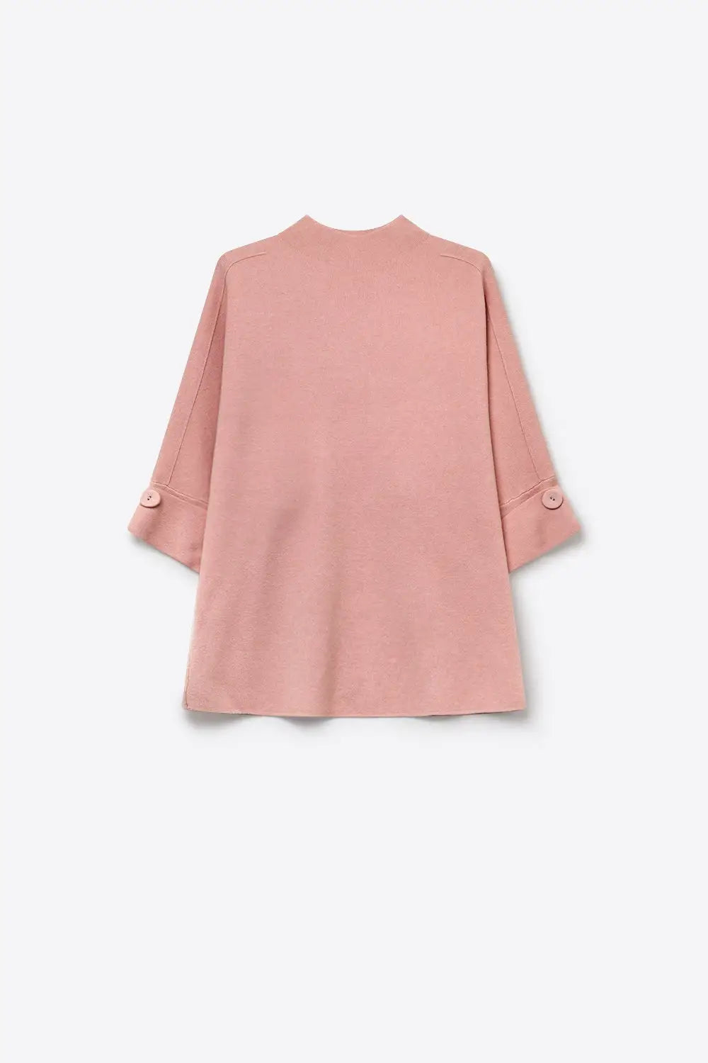 Pink Knitted Sweater with Button Details - PINK / ONE - Sweaters