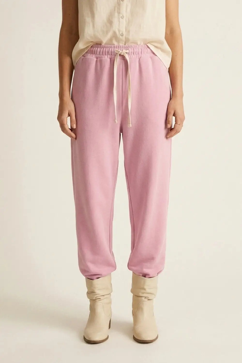 Relaxed Fit Drawstring jogger Pants in pink - PINK / ONE - Pants