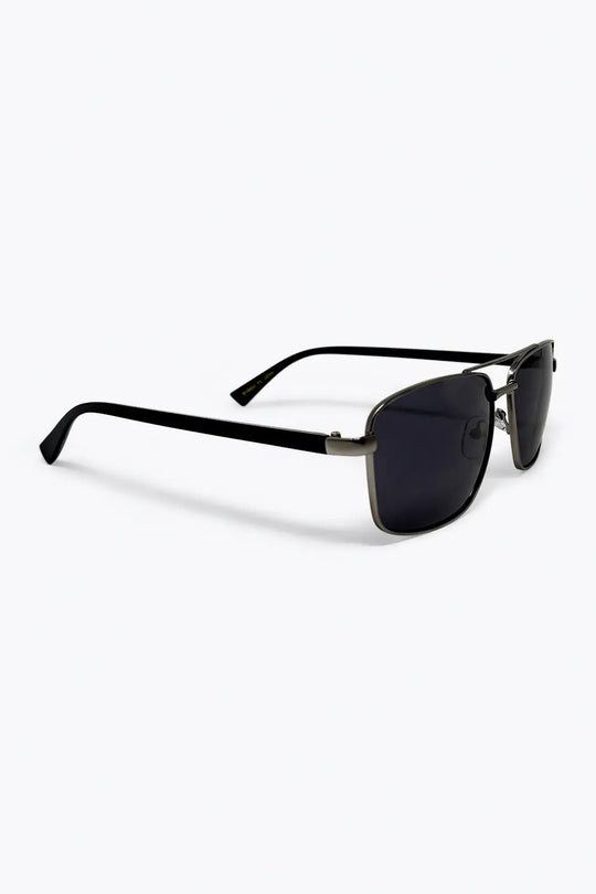 Square Aviator Sunglasses with Metal Frame in silver color - SILVER / ONE - Sunglasses