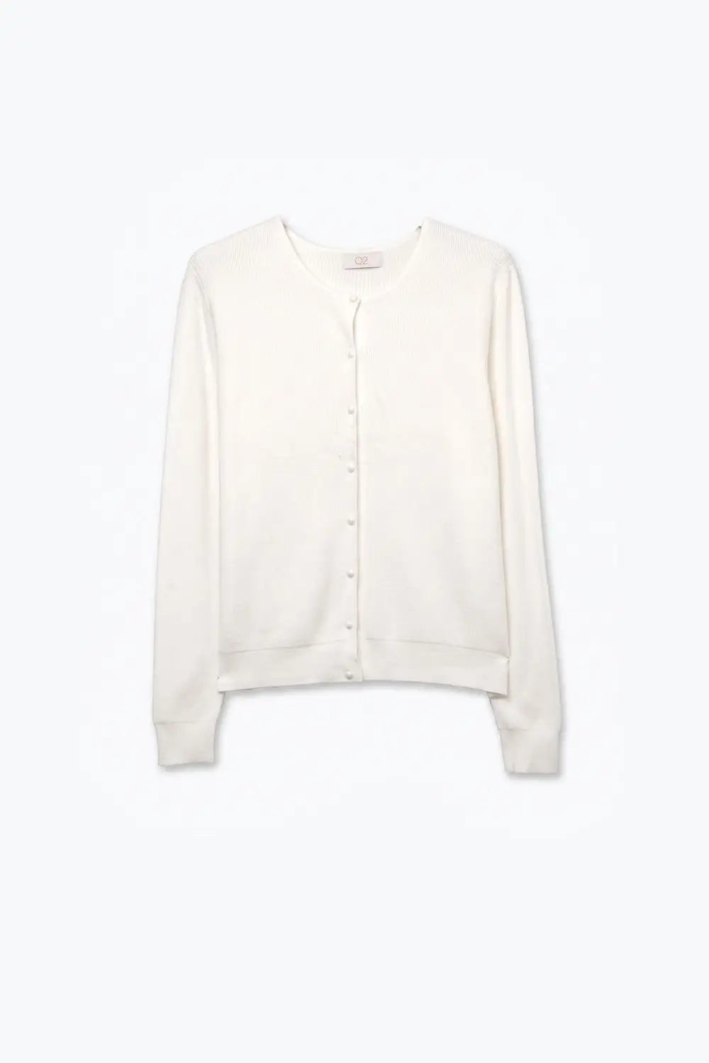 beige soft Knit Button Front Crew Neck Cardigan - BEIGE / ONE - Cardigans