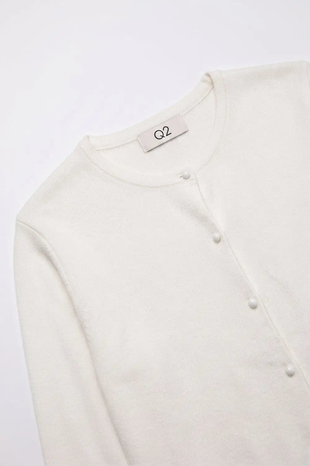 beige soft Knit Button Front Crew Neck Cardigan - BEIGE / ONE - Cardigans